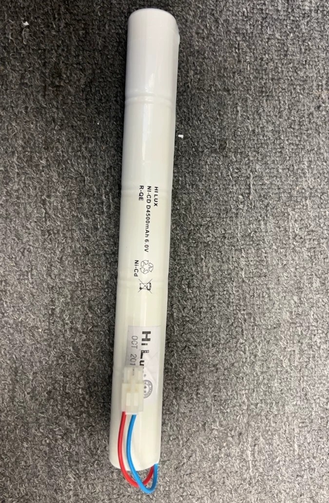 适用消防应急灯电池NI-CD D4500mAh 6.0V大号充电电池组