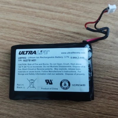 适用 ULTRALIFE 163751445 3.7V 0.9Ah 3.4Wh 遥控器充电锂电池组