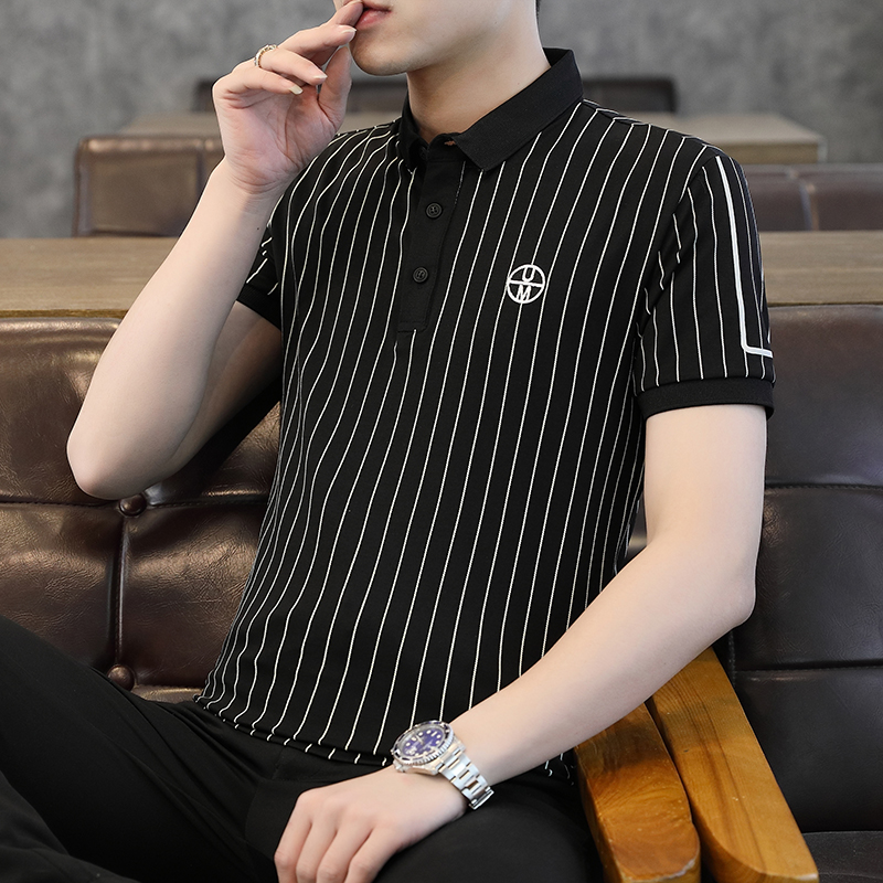 Short sleeve t-shirt men's Lapel pure cotton 2021 summer new men's Polo Shirt Men's shirt collar half sleeve t-shirt men's shirt