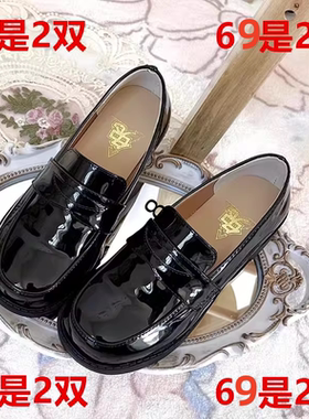 川川崎B品  原创平底正统校供版型圆头加软制服鞋JK单鞋  B品