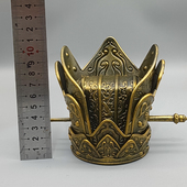 将军甲胄头冠古代人物模型头雕饰品护法天王头冠diy饰品配件