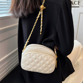 今年流行小包包女士2026新款 时尚 百搭单肩斜挎包高级感菱格链条包