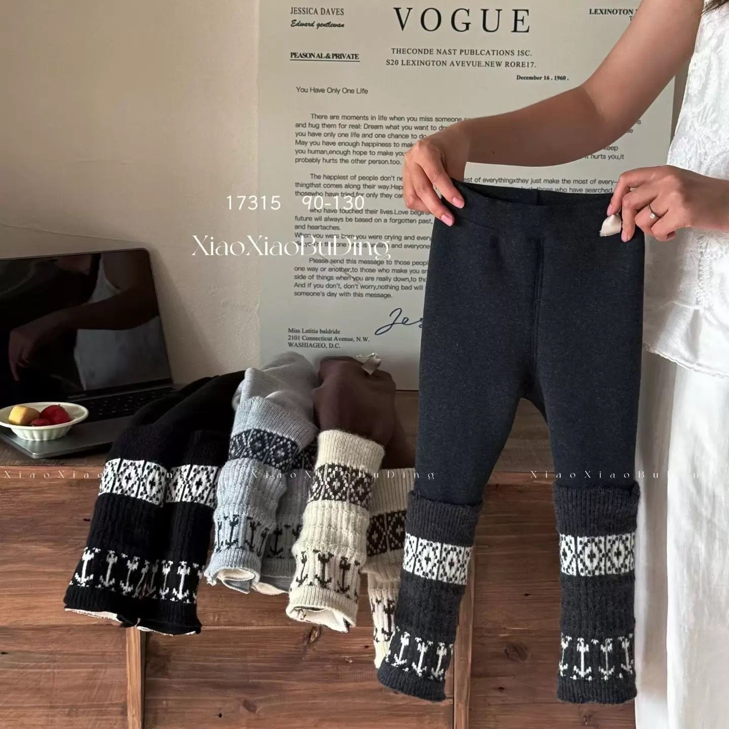 小小布丁女童费尔岛打底裤加厚950克一体绒堆堆袜可拆卸一条过冬,童装/婴儿装/亲子装,打底裤,淘宝优惠券,粉丝福利购,淘宝优惠卷