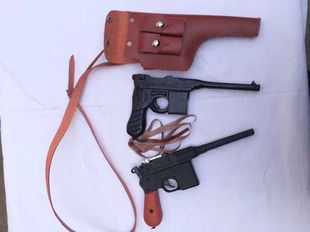 影视舞台表演道具二战步骑军民兵武器驳壳枪戏剧用枪