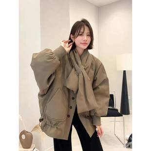 高充绒量羽绒服女2025冬季新款韩系高级感小个子保暖90白鸭绒外套