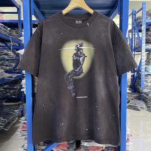 Saint Michael 25SS“sorayama“空山基联名水洗做旧T恤