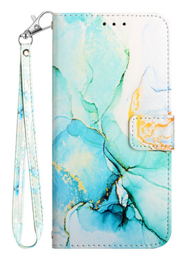 绿色大理石适用iPhone16/15/14/13/12/11promax翻盖手机壳XR皮套678Plus