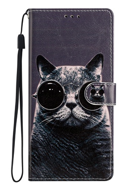 眼镜猫适用iPhone16/15/14/13/12/11promax苹果XR翻盖手机壳6皮套78plus