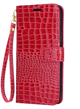 鳄鱼纹适用iPhone17air/16/15/14/13/12/11promax苹果XR/xsmax翻盖手机壳6s皮套7/8plus