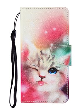 眯眼猫适用iPhone14/13/12/11promax/xr翻盖手机壳6s皮套7/8plus