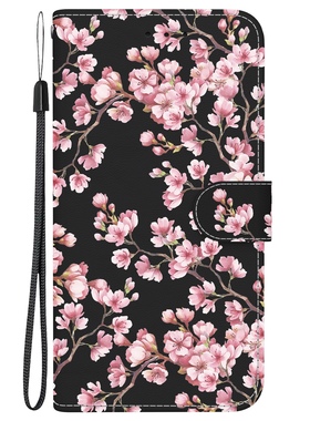 梅花适用iphone16/15/14/13/12/11promax苹果XR/xsmax/mini翻盖手机壳6s皮套7/8plus