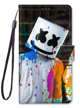 喷彩头盔适用iPhone11pro/xsmax苹果xr/se2翻盖手机壳6s皮套7G/8G