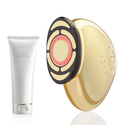 跨境新款家用充电款超声炮美容仪 彩光EMS提拉面部导入胶原炮