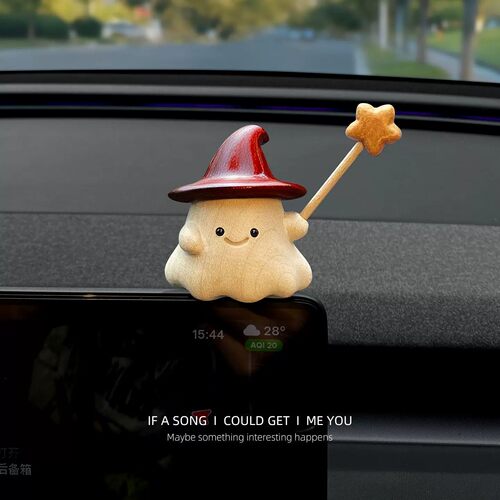 实木小精灵摆件创意雕刻拼接家居