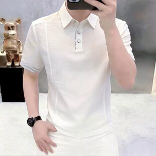 点击率潮牌男装高档夏季新款翻领短袖POLO衫男士轻奢时尚休闲Ta1
