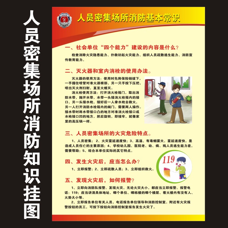 四个能力三个提示安全管理墙贴酒写真/海报印制