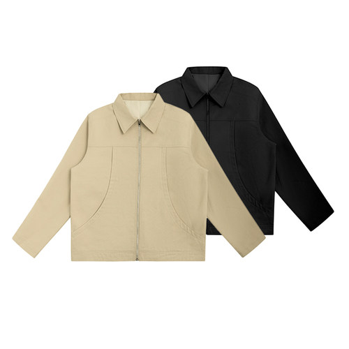 ANYWEARSTU 秋季解构翻领夹克水洗口袋高街短款工装cleanfit外套