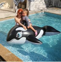 Водная надувная косатка из ПВХ, черная