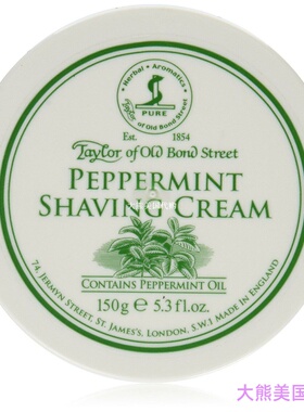 Taylor of Old Bond Street Peppermint Shave Cream (5.3 oz)