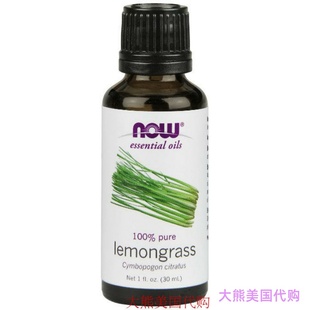 Now Foods Essential Oils, Lemongrass Oil, 1 fl oz 柠檬草精油