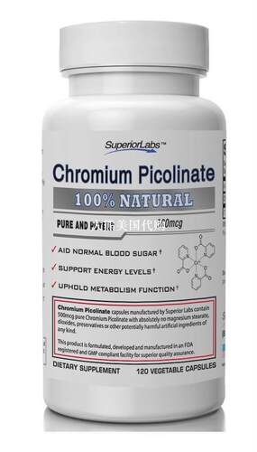 Chromium Picolinate By Superior Labs - Natural, 500mcg