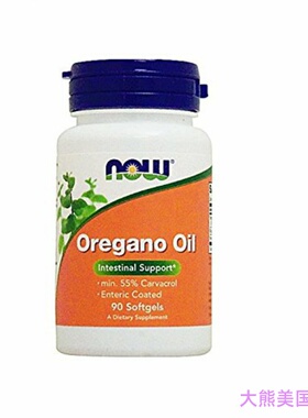 NOW Foods Oregano Oil Enteric, 90 Softgels