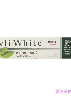NOW Solutions, Xyliwhite Toothpaste Gel, Refreshmint 木糖