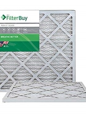 Filterbuy 20x20x1 Air Filter MERV 8 Dust Defense (2-Pack)
