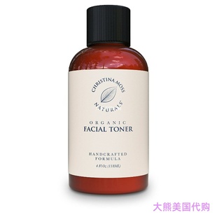 Face Toner for All Skin Type by Christina Moss Naturals, 4oz