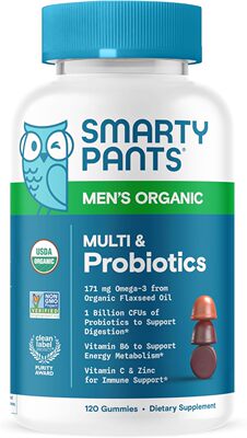 SmartyPants Multivitamin & Probiotics for Men, 120 Gummies
