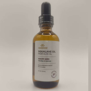 现货Swanson Squalane Oil from Olive Oil, Healthy Aging, 59ml