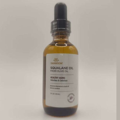 现货Swanson Squalane Oil from Olive Oil, Healthy Aging, 59ml