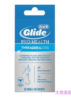 Oral-B Glide Pro-Health Threader Floss 30 Count