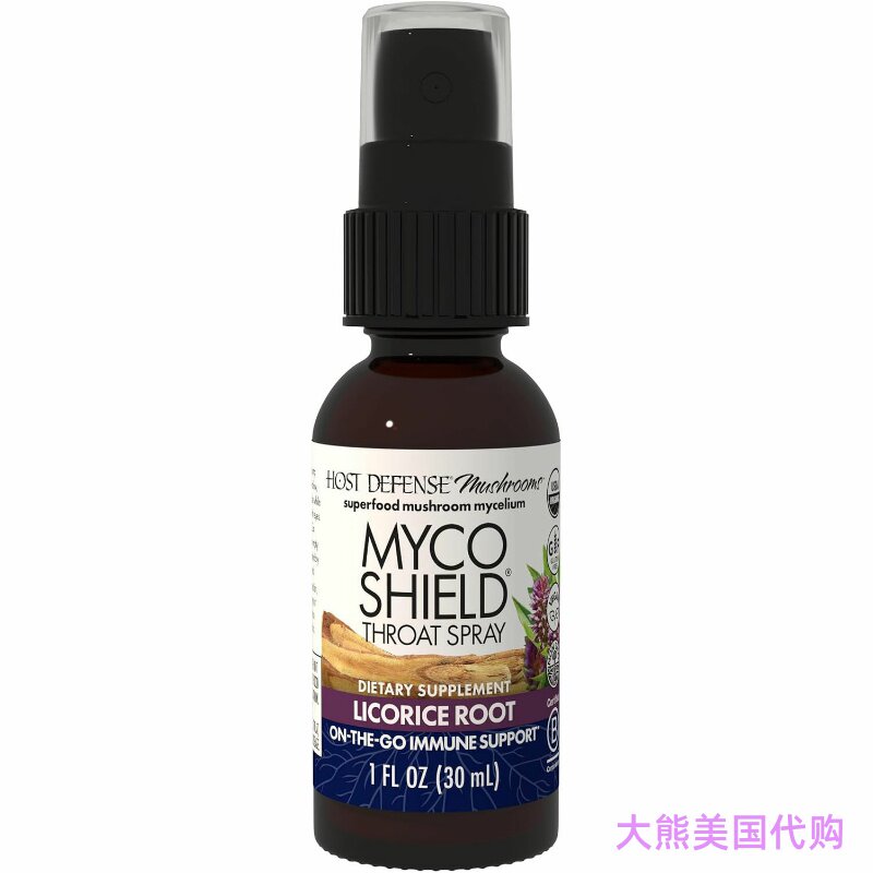 Host Defense MycoShield Throat Spray - Immune Health Support
