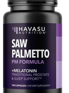 Havasu Nutrition Saw Palmetto Prostate Supplement, 100 Caps