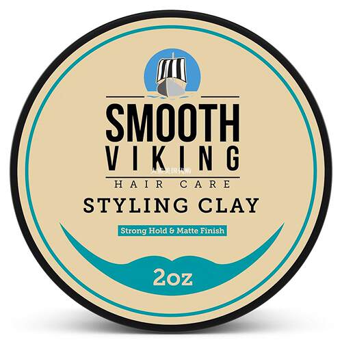 Hair Styling Clay for Men by Smooth Viking, 2 OZ 发泥 发蜡