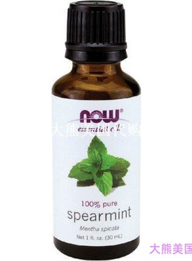 Now Foods Spearmint Oil, 1-Ounce (Pack Of 2)