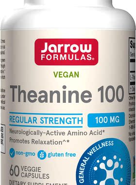 Jarrow Formulas Theanine, 100 mg, 60 Caps, Amino Acid
