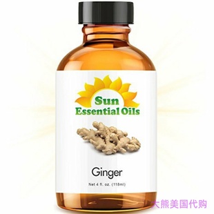 ounce Essential Oil Ginger Sun Organic Large