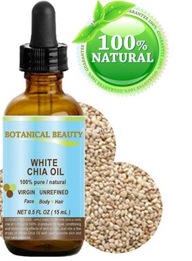 WHITE CHIA OIL For Skin, Hair, Lip and Nail Care 白奇雅子油