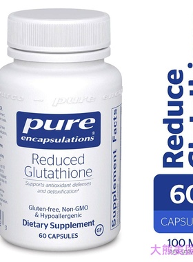 Pure Encapsulations Reduced Glutathione, 60 Capsules