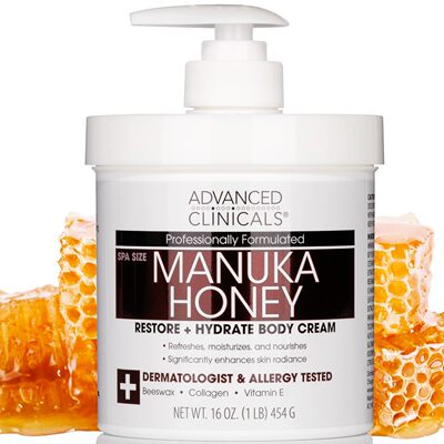 Advanced Clinicals Manuka Honey Restore + Hydrate Body Cream