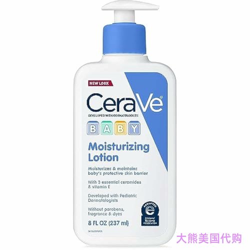 CeraVe Baby Moisturizing Lotion, 宝宝 婴儿 润肤乳 237 ml