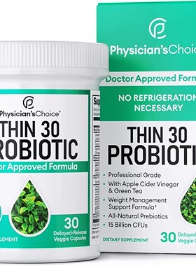 Physician's CHOICE Thin 30 Probiotics for Weight Management
