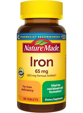Nature Made Iron 65 mg (325 mg Ferrous Sulfate) Tablets