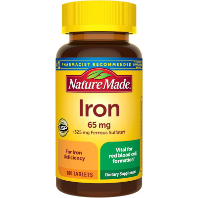 Nature Made Iron 65 mg (325 mg Ferrous Sulfate) Tablets