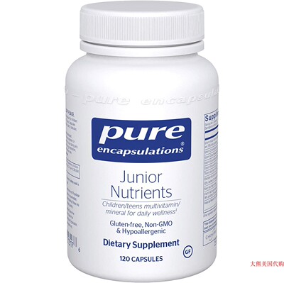 Pure Encapsulations Junior Nutrients, Multivitamin/Mineral