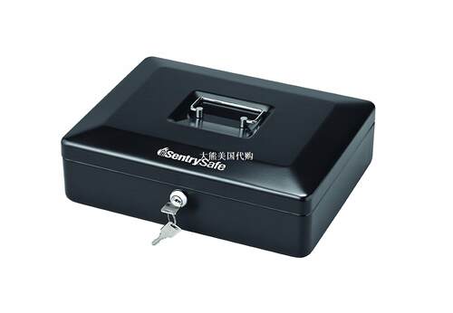 SentrySafe Locking Cash Box With Money Tray, Medium, CB-12