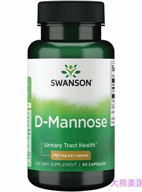 Swanson D-Mannose, Urinary Tract Health, 60 Capsules