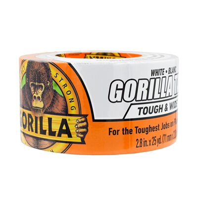 Gorilla Tape Tough & Wide, White Tape, 2.88